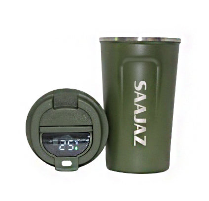 SAAJAZ Insulated Travel Mug with Digital Display